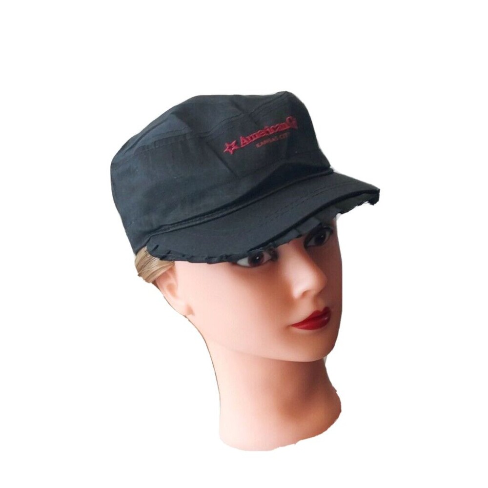 American Girl Youth Black Star Baseball Cap Kansas City Hat New